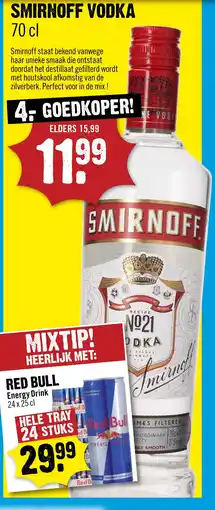 Dirck 3 Smirnoff Vodka aanbieding