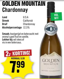 Dirck 3 golden mountain chardonnay aanbieding
