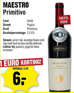 Dirck 3 Maestro Primitivo aanbieding