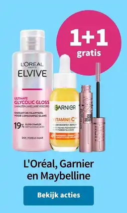 Plein.nl L'Oréal, Garnier en Maybelline aanbieding