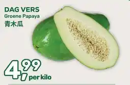 Amazing Oriëntal Groene Papaya aanbieding