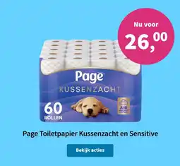 Plein.nl Page Toilet papier Kussenzacht en Sensitive aanbieding