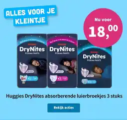 Plein.nl Huggies DryNites pyjama pants aanbieding