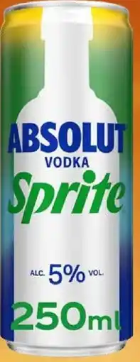 Mitra Absolut Vodka & Sprite | 25 CL aanbieding