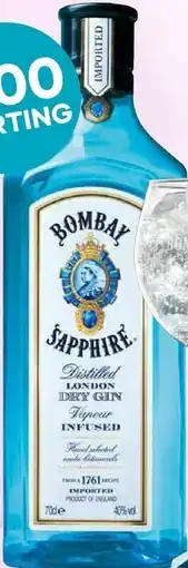 Mitra Bombay Sapphire | 70 CL aanbieding