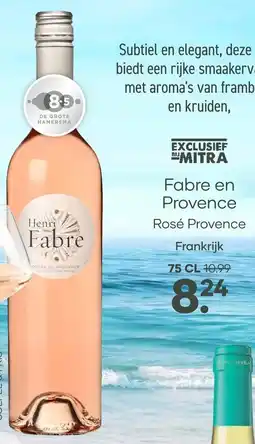Mitra Fabre en Provence Rosé Provence aanbieding
