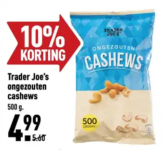 ALDI Trader Joe's ongezouten cashews aanbieding