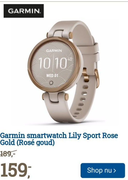 rose gold garmin