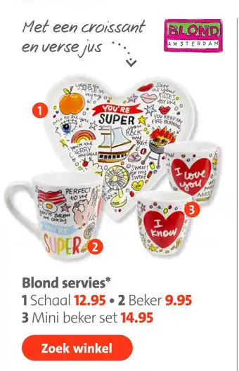 Bruna Blond servies aanbieding