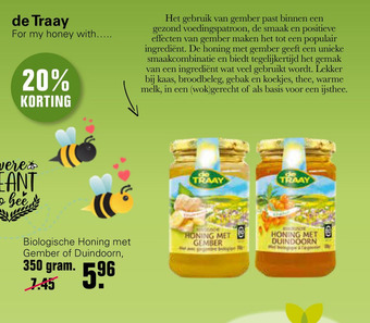 De Online Drogist de Traay biologische honing aanbieding