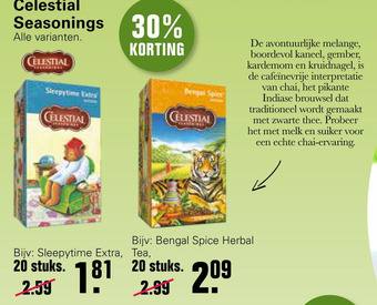 De Online Drogist Celestial Seasonings aanbieding