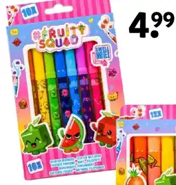 Intertoys Fruity Squad Scented Markers aanbieding