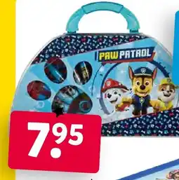 Intertoys Paw patrol Etuis met waskrijtjes, Faber Tips, waterverf. aanbieding