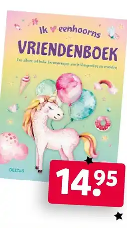 Intertoys Eenhoorns vriendenboek aanbieding