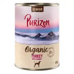 Zooplus Purizon Organic 6 x 400 g - Nieuw Receptuur: Senior Kalkoen met Wortel aanbieding