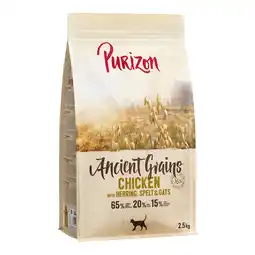 Zooplus 2,5 kg Purizon Adult Kip met Vis - Ancient Grain Katten Droogvoer aanbieding