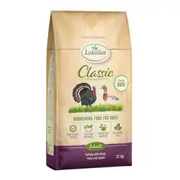Zooplus Lukullus Classic Kalkoen & Eend - 12 kg Nieuw Receptuur aanbieding