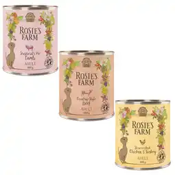Zooplus Rosie's Farm Adult 6 x 800 g - Mixpakket met Kip & Kalkoen, Rund en Lam) aanbieding