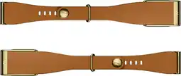 Coolblue WHOOP MG LeatherLuxe Tapered Band Bruin/Goud S/M aanbieding