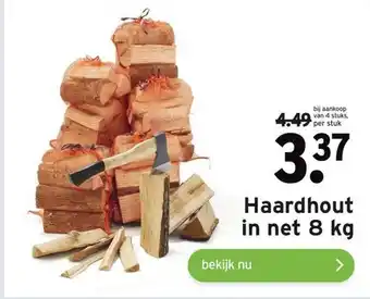 GAMMA Haardhout in net 8 kg aanbieding