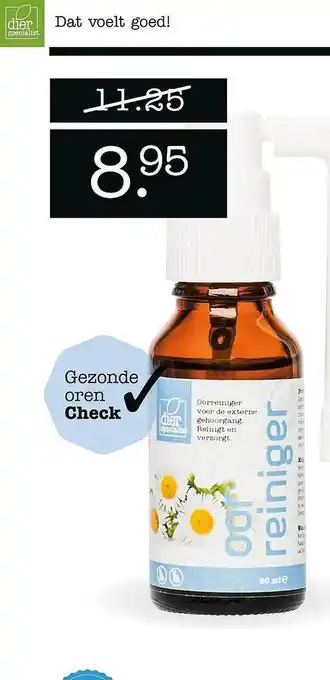 Dierspecialist oor reiniger 20ml aanbieding