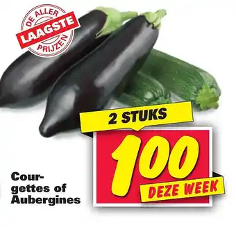 Nettorama Courgettes of Aubergines aanbieding