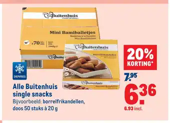 Makro Alle Buitenhuis single snacks aanbieding