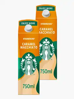 Flink Starbucks Multiserve Caramel Macchiato ijskoffie 750ml x2 aanbieding