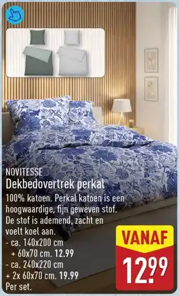 ALDI Novitesse dekbedovertrek perkal aanbieding