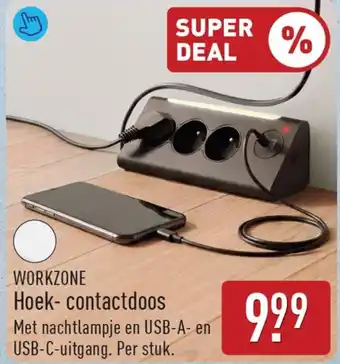 Workzone Hoek - Contactdoos