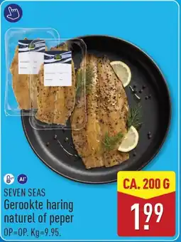 ALDI Seven Seas Gerookte Haring Naturel of Peper aanbieding
