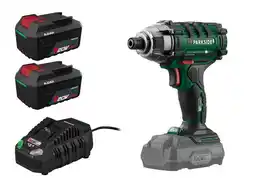 Lidl PARKSIDE Accu-slagschroevendraaier 20 V 180 Nm, met 2 accu's 4 Ah en snellader 4,5 A aanbieding