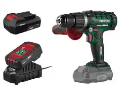 Lidl PARKSIDE Accu-klopboormachine 20 V 45 Nm, met 2 accu's 2 Ah en acculader 2,4 A aanbieding