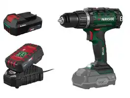Lidl PARKSIDE Accu-schroefboormachine 20 V 45 Nm, met 2 accu's 2 Ah en acculader 2,4 A aanbieding