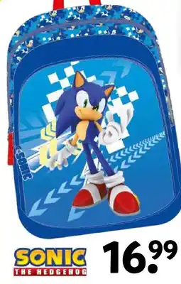 Intertoys Sonic rugzak aanbieding