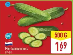 ALDI Mini komkommers aanbieding