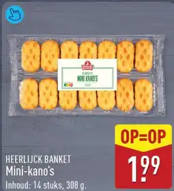 ALDI Heerlijck banket mini-kano's aanbieding