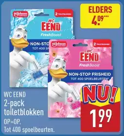 ALDI Wc eend 2-pack toiletblokken aanbieding