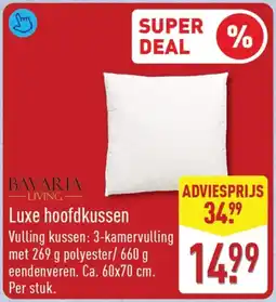 ALDI Luxe hoofdkussen aanbieding