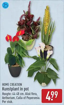 ALDI Home creation kunstplant in pot aanbieding