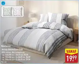 ALDI Novitesse Jersey dekbedovertrek aanbieding