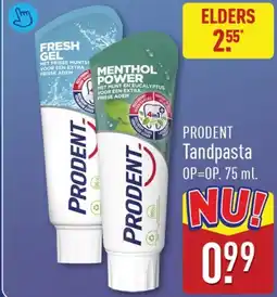 ALDI Prodent tandpasta aanbieding