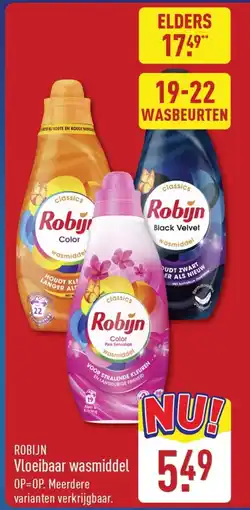 ALDI Robijn vloeibaar wasmiddel aanbieding