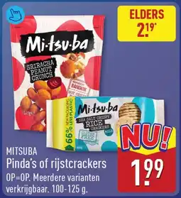 ALDI Mitsuba pinda's of rijstcrackers aanbieding
