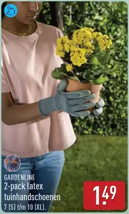 ALDI Gardenline latex tuinhandschoenen aanbieding