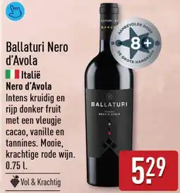 ALDI Ballaturi nero d'avola aanbieding