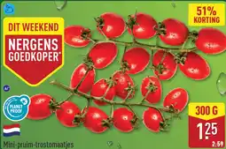 ALDI Mini pruim trostomaatjes aanbieding
