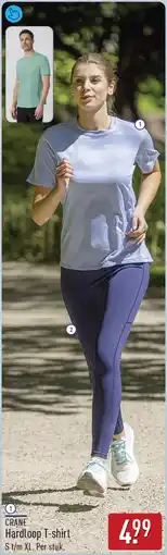 ALDI Crane hardloop t-shirt aanbieding