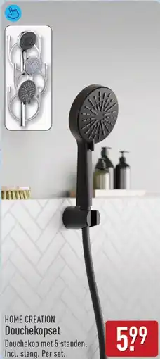 ALDI Home creation douchekopset aanbieding
