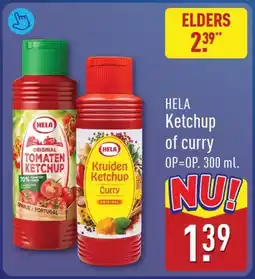 ALDI Hela ketchup of curry aanbieding